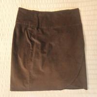 gonna velluto marrone. brand: koan