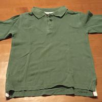 Maglietta Polo a Maniche Lunghe Verde Bambini 5 An