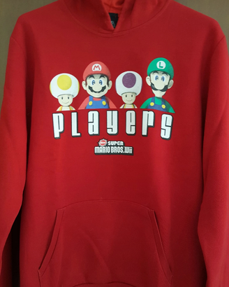 Felpa con cappuccio Super Mario Bros.Wii -Tg M