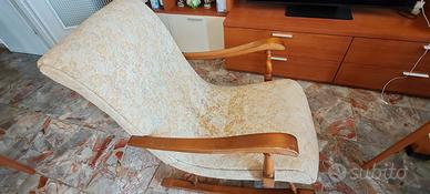 Poltrona a dondolo vintage anni 60