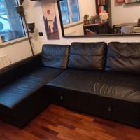 Divano letto Ikea Friheten ecopelle nero