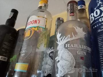 SET DI 39 BOTTIGLIE DI GIN VUOTE DA COLLEZIONE