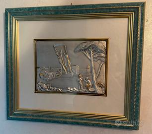 Quadro su lastra d’argento