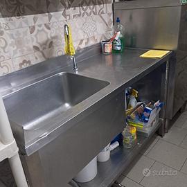 Lavello cucina acciaio completo