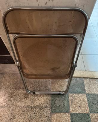 Sedia plia originale con seduta rotta