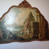 quadro stile classico con cornice dorata lavorata