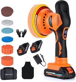 Lucidatrice Levigatrice Auto Doppia Batteria 