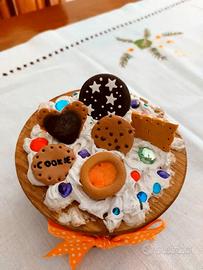 Scatola in legno decorazione fimo