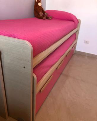 Letti estraibili con due cassettoni