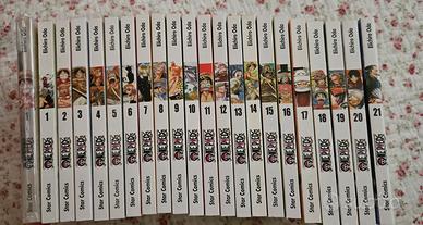 one piece 1-21 + ome piece silver 20th anniversary