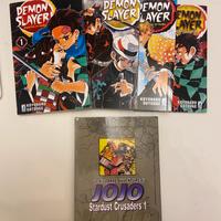 LOTTO FUMETTI MANGA DEMON SLAYER JOJO