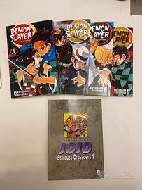 LOTTO FUMETTI MANGA DEMON SLAYER JOJO