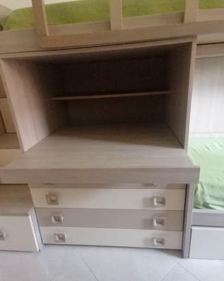 Cameretta a soppalco moderna – Soluzione
