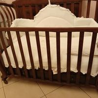 Culla neonato noce