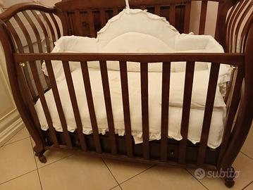 Culla neonato noce
