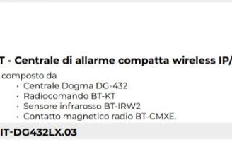 kit d'allarme sicep