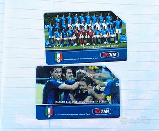 Carta telefonica Italia Mondiali FIGC 2006 vintage