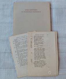 Petrarca - Una Lettera (Valdonega 1967)+Fogli 1700