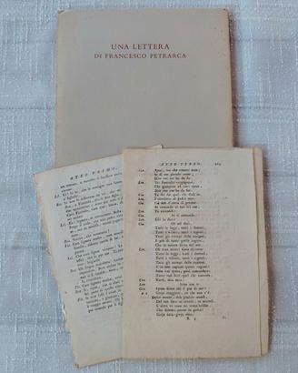 Petrarca - Una Lettera (Valdonega 1967)+Fogli 1700
