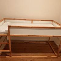 LETTO 90 X 200 cm,  IKEA "KURA"+MATERASSO+TENDA