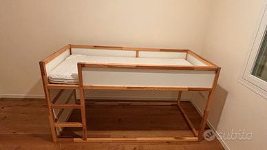 LETTO 90 X 200 cm,  IKEA "KURA"+MATERASSO+TENDA