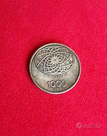 Moneta Lire 1000 d'argento Roma Capitale