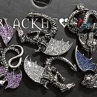 Blackheart orecchini Dragon gotico gothic earrings