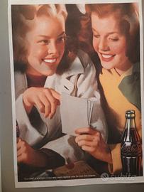 stampa pubblicità cocacola vintage ristampa