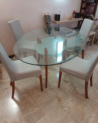 4 sedie in ciliegio della Calligaris