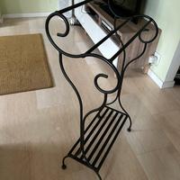 Porta asciugamani in ferro battuto