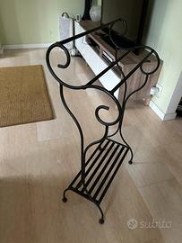 Porta asciugamani in ferro battuto