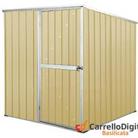 Box da giardino lamiera 175x185cm 2,92mq beige