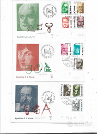 1964/1995 SAN MARINO N 80 FRANC. USATI SU 28 BUSTE