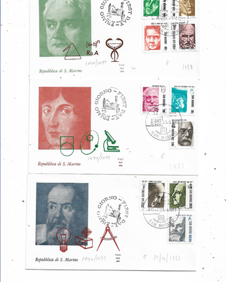 1964/1995 SAN MARINO N 80 FRANC. USATI SU 28 BUSTE