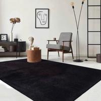 Tappeto moderno 160x230 nero pelo corto