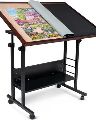 Tavolo da gioco puzzle inclinabile con ruote NUOVO