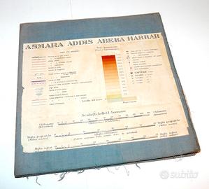 CARTA topografica militare guerra d' africa
