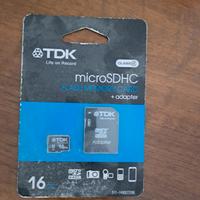 micro sd 16 giga ancora confezionata