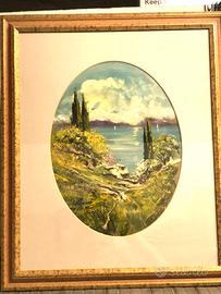 Quadro pittore Germano Alberti Riva del Garda