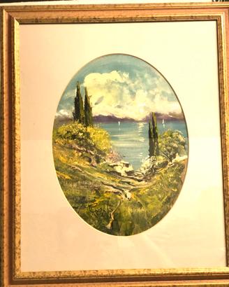 Quadro pittore Germano Alberti Riva del Garda