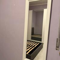 Specchio cornice bianca 54x140 appendibile