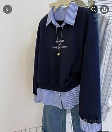 Felpa con camicia