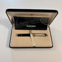 Penna Stilografica Aurora Optima Argento
