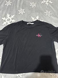 maglietta nera calvin klein xl