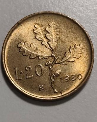 Lotto da 500 monete da 20 lire