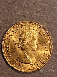Sterlina Oro 1963 Elisabetta II 
