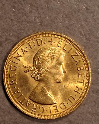 Sterlina Oro 1963 Elisabetta II 