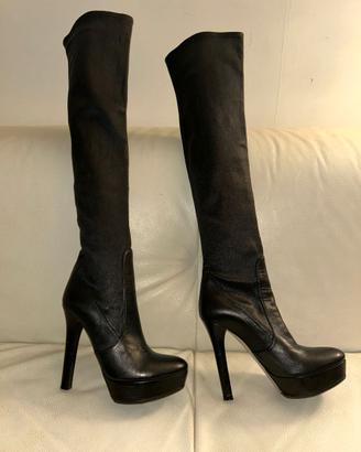 Stivali Miu Miu pelle e nappa stretch - tg36 neri