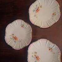 6 piattini antichi porcellana Weimar (Bavaria)
