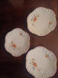 6 piattini antichi porcellana Weimar (Bavaria)